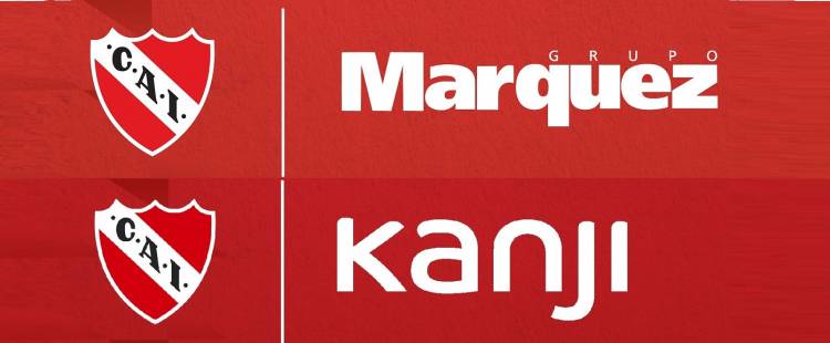 Independiente added Kanji and Grupo Márquez as sponsors on its jersey