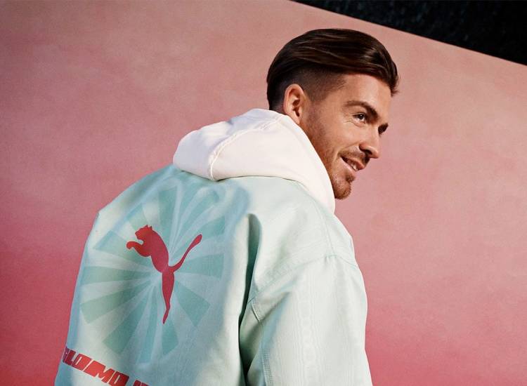 Jack Grealish was introduced as a new Puma athlete