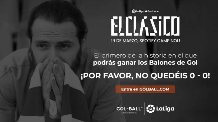 The fans will be able to keep the balls of the goals of the Spanish Clásico thanks to Gol-ball