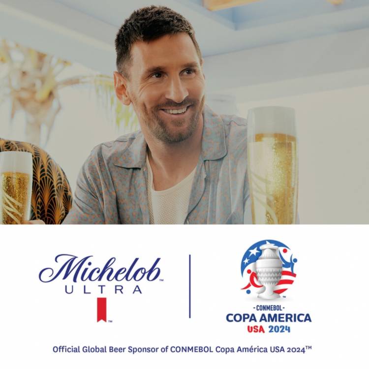 Michelob ULTRA es nuevo sponsor de Messi y de la CONMEBOL Copa América 2024.