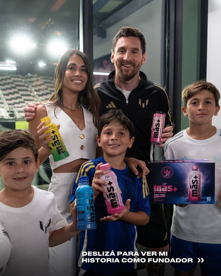 Lionel Messi reveló los sabores de su bebida “Más+”