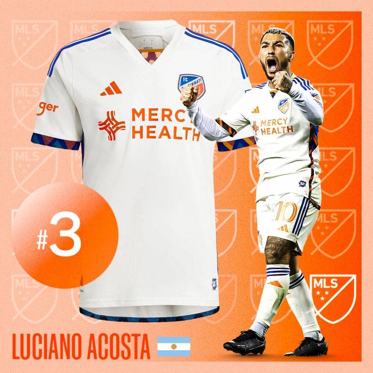 Los latinos lideran la lista de las camisetas más vendidas de la MLS 