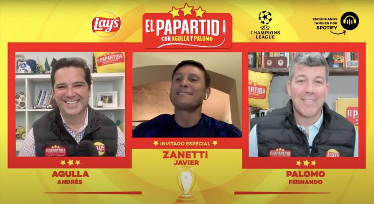 Javier Zanetti participó del cierre de la temporada del Papartido