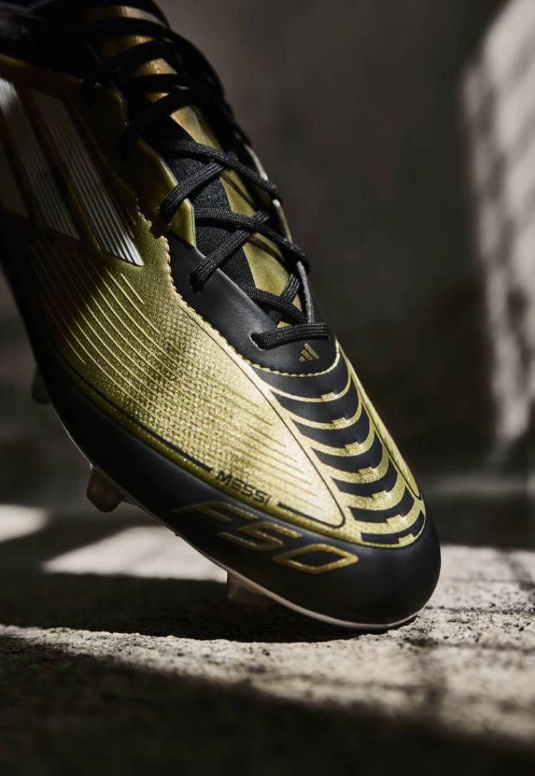 Adidas unveiled the new “F50 Messi Triumph Gold”