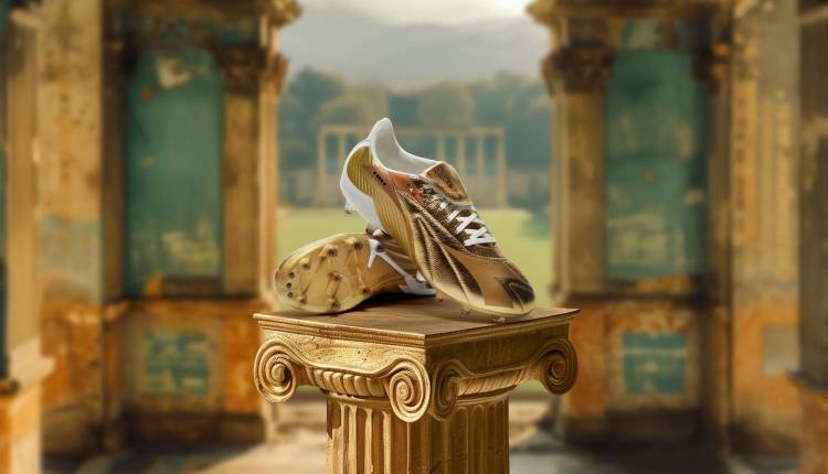 Diadora launches a special golden edition of its Maximus boots