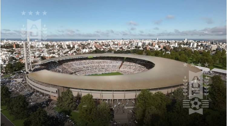 AUF presenta el futuro Estadio Centenario para el Mundial 2030