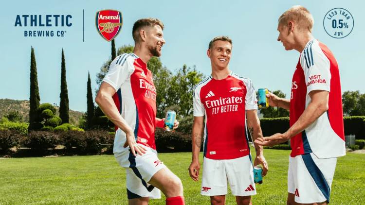 Arsenal announced Athletic Brewing Co as their official non-alcoholic beer partner.