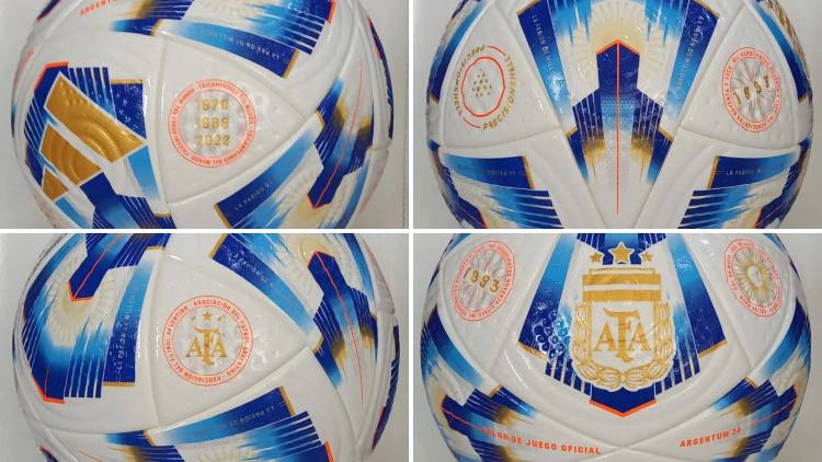 Adidas unveiled the new ball for Argentine football