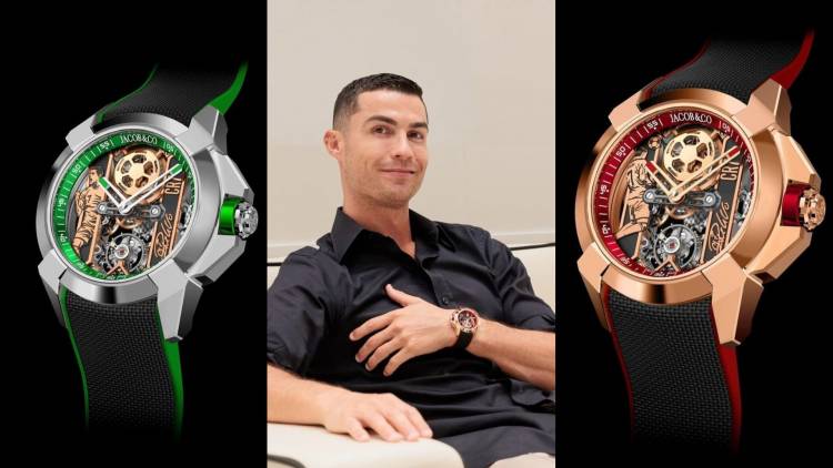 Cristiano Ronaldo lanzó junto a Jacob y Co una línea de relojes personalizados