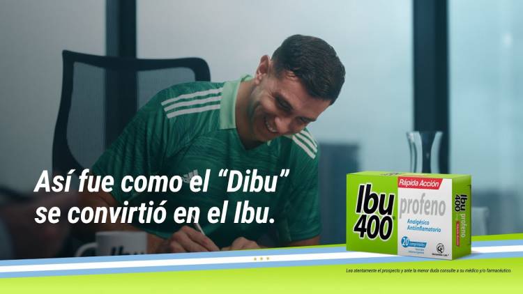 "Dibu" Martínez protagoniza la nueva campaña de Ibu 400