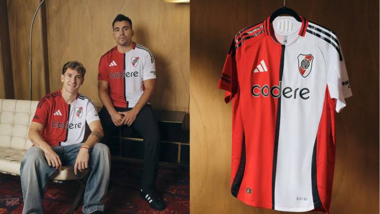 Adidas presentó la nueva camiseta de River Plate