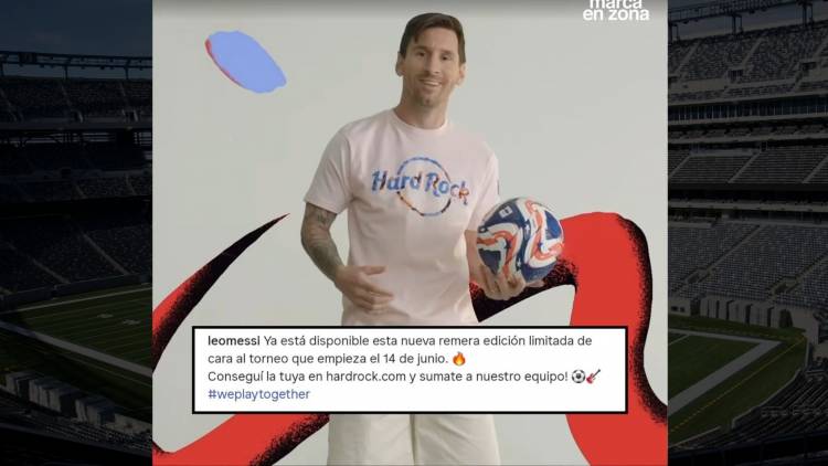 La curiosidad en el nuevo lanzamiento de Lionel Messi con Hard Rock Cafe