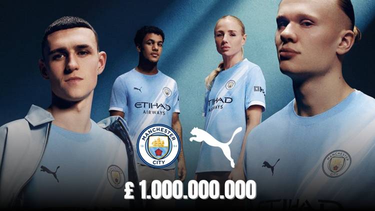 Manchester City y Puma firmaron el contrato más caro de la historia de la Premier League