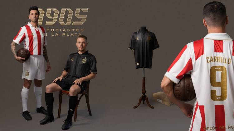 Estudiantes de La Plata y Ruge presentaron una nueva camiseta especial