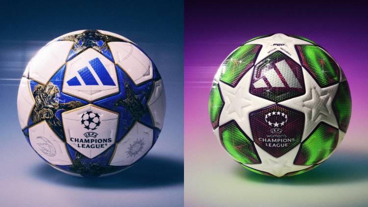 Adidas unveiled the new UEFA Champions League and Women's Champions League match balls