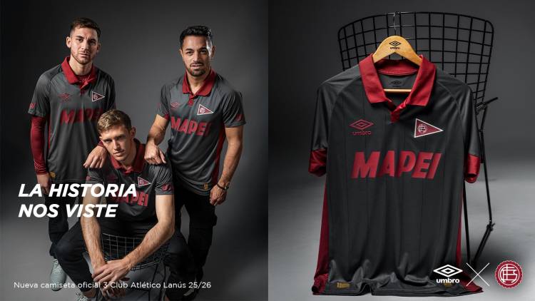 Umbro launched Lanús' new jersey