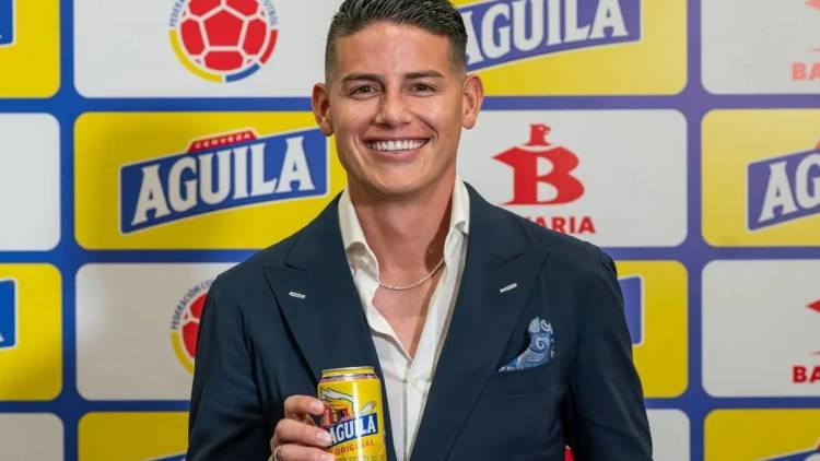 James Rodríguez became Águila beer ambassador