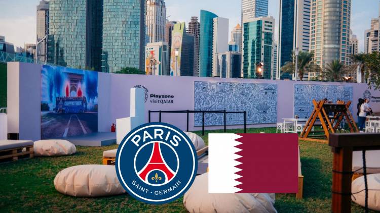 Paris Saint-Germain instaló un parque en Qatar para la Copa Intercontinental