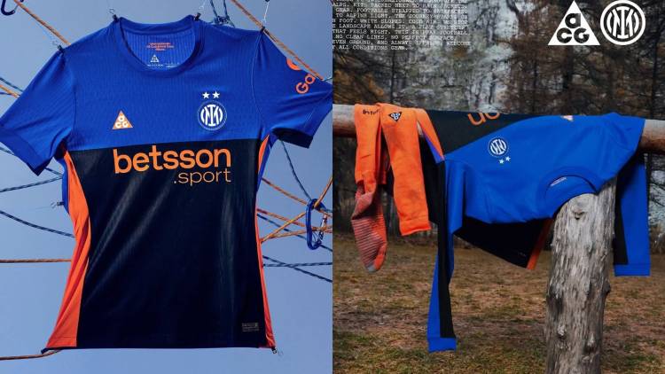 Nike fusionó fútbol y senderismo en la nueva camiseta de Inter de Milán