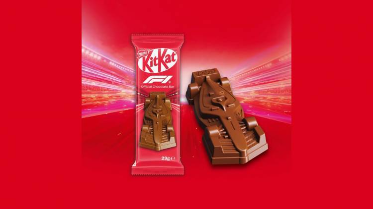 KitKat launched a special Formula 1 chocolate