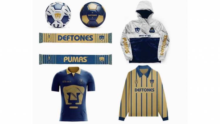 Deftones lanzó una colaboración de ropa con Pumas UNAM