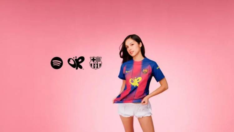 Spotify activó su patrocinio con FC Barcelona de la mano de Olivia Rodrigo