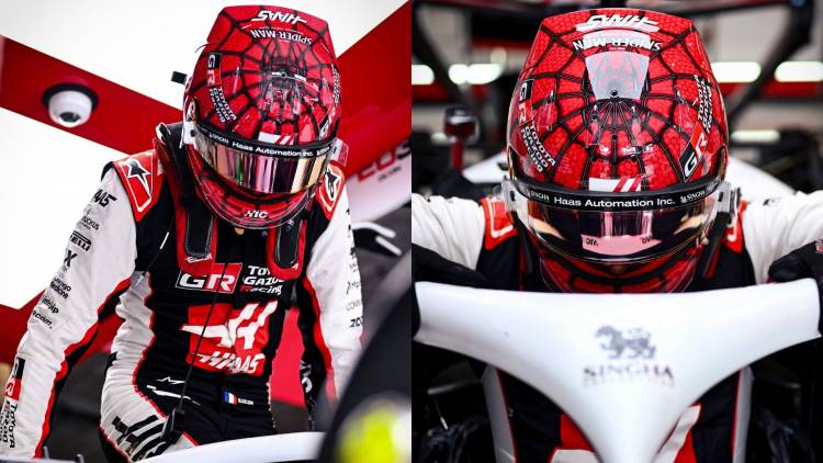 Spider-Man makes an appearance in F1 alongside the Haas team