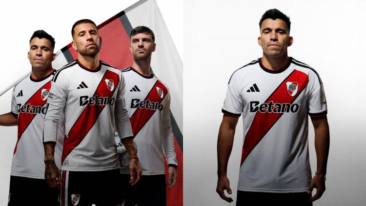Adidas presentó la nueva camiseta de River Plate