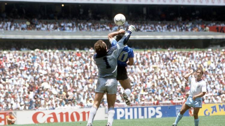 "Hand of God" match ball fetches $3.35 million at auction