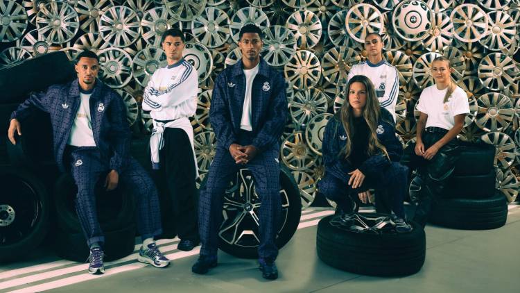 Adidas combinó fútbol y automovilismo en la nueva colección de Real Madrid